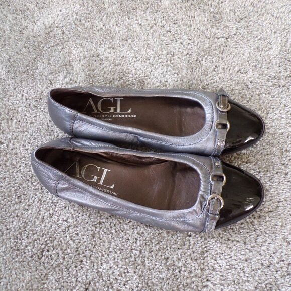 AGL leather italian flats 39 - Picture 3 of 11